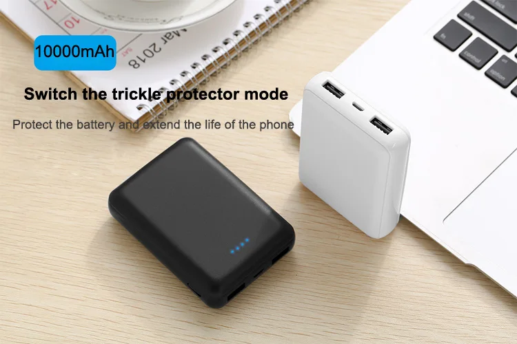 Small Super Slim 10000mAh Power Bank Portable Charger External Battery - ANKUX.COM