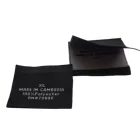 Wholesale high quality woven size neck label textile fold label