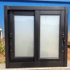 Australia Standard Broken Bridge Aluminum Slide Window With Fly Screen Internal Blind