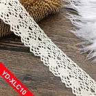 Crochet Lace Lace Cotton Lace YLC10 Curtain Textile Accessory 2.5cm Beige Cotton Crochet Top Lace