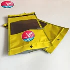 Creative new yellow printed cigar moisturizing packaging bag can be customized to color logo bone sealing plastic bag