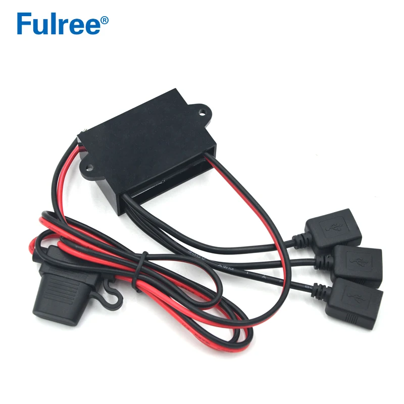 12V 24V to 5V DC DC Car Power Converter Step Down Buck Module Triple 3 USB Connector Adapter 12 Volt to 5 Volt