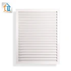 sound proof and weather proof fixed louver windows aluminum fixed window shutters for house