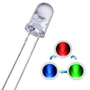 Two pins fast or slow flashing 3mm 5mm rgb dip led diode