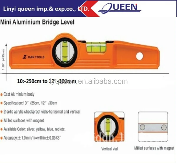 spirit level specification