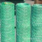 pvc vinyle coated UV protect plastic black green white chicken wire netting/ UV protect hexagonal wire mesh fence