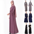 2019 new modern comfortable muslim fashion design lace abaya chiffon muslimah maxi dress
