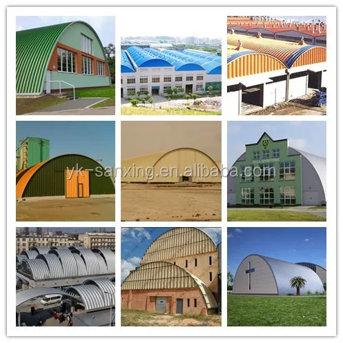 ABM k q span SX-1000-610 hydraulic curved roof zinc-coating steel storage building machinery arch roof building machine