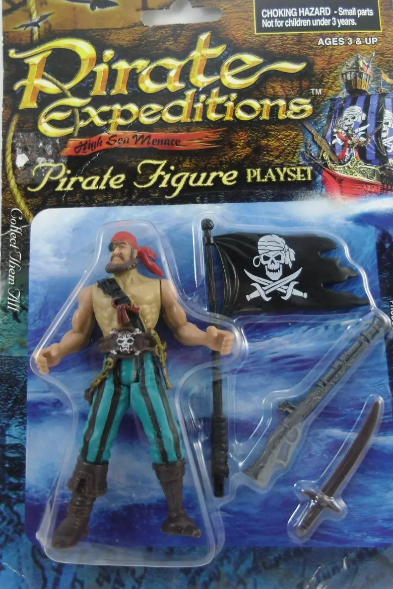 high sea menace pirate figure playset - captain pirate