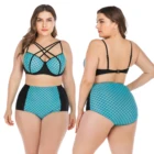 Wholesale High Waist Bikini Set Large size swimsuit plus size women Swimwear