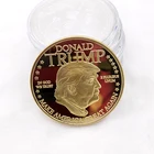 Coin Coins Coin American President Donald Trump Souvenir Coin Gold Silver Plated Coins