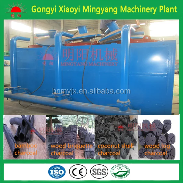 Continuously Smokeless Environmental Friendly Biochar Charcoal Wood