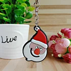 Christmas Cartoon Make Your Own Rubber Soft PVC 3D Keychain