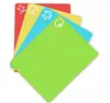 Non-slip Rectangle Flexible Plastic Chopping Cutting Mats With Food Icons