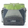 Custom Green and Grey 600D Waterproof Normal Size Insulated Cooler Bag