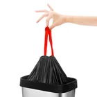 HDPE/LDPE Recycled trash bag with drawstring