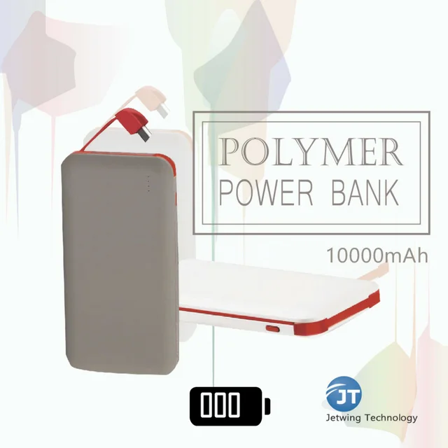 new design mini portable credit card power bank 10000 mah