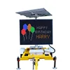 Mobile LED Solar Variable Message Signs Trailer Full Color Mounted VMS Boards