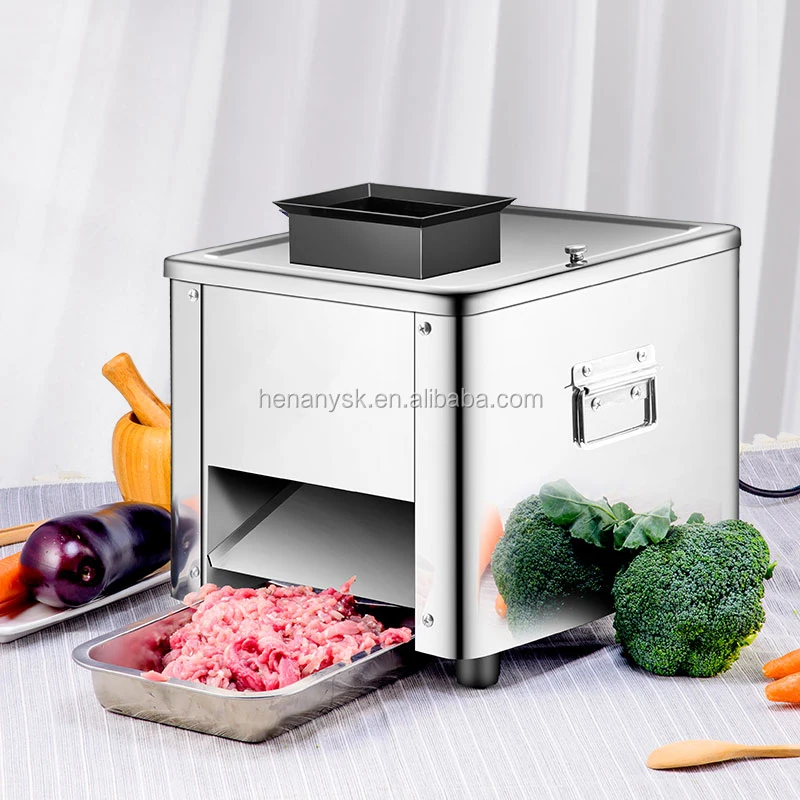Fully Automatic Electric Commercial Stainless Steel Shred Section Dice Meat Cutter Machine For Sale