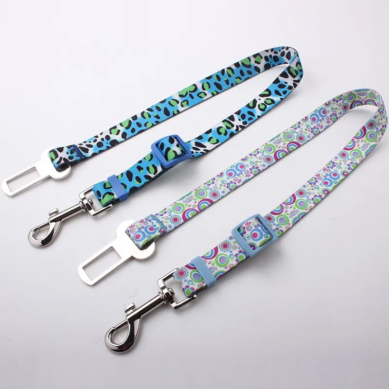 Vogue Adjustable Nylon Pet Car Safety Seat Belt Harness Leash For Dogs