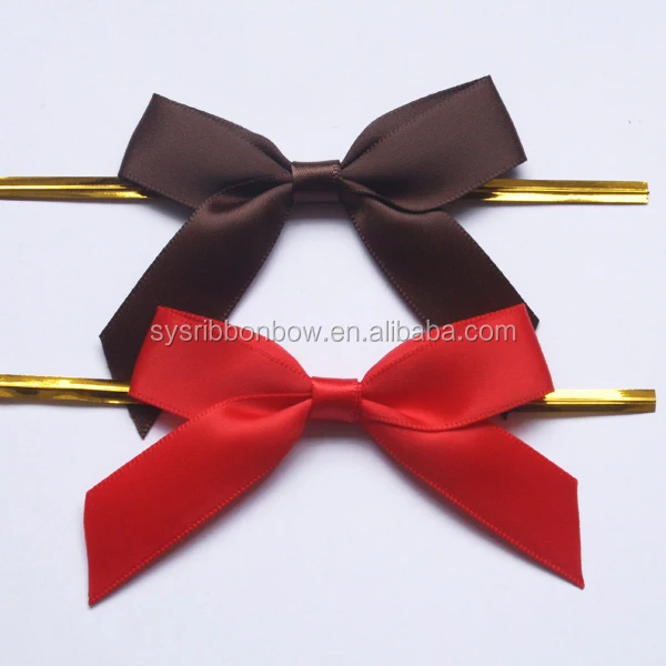 bread pp bag gift wrapping decoration satin ribbon bows with