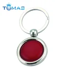 Custom promotional round blank carving souvenir wood keychain wholesale