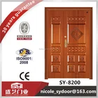 Galvanized iron door frame one and half steel security door