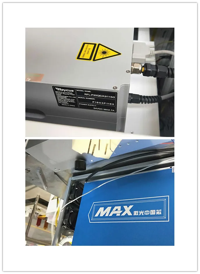 Fiber laser metal material marking machine 20W 30W 50W 110*110mm 160*160mm 200*200mm