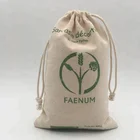 Natural Drawstring Cotton Twill Bag For Seeds