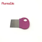 plastic handle metal comb lice comb with magnifying glass