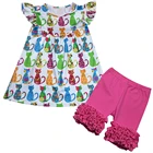 Cute baby girls print dress designs girl fall boutique clothes baby girl clothes