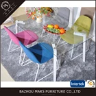 wooden legs Clean glass dining table set with 4 chairs