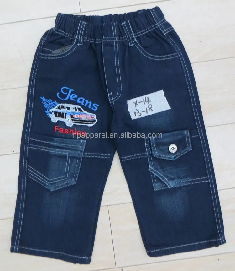 Wholesale cheap jeans kids with embroidery