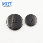 Factory wholesale cow natural horns button,coat buttons 25mm,brown horn button
