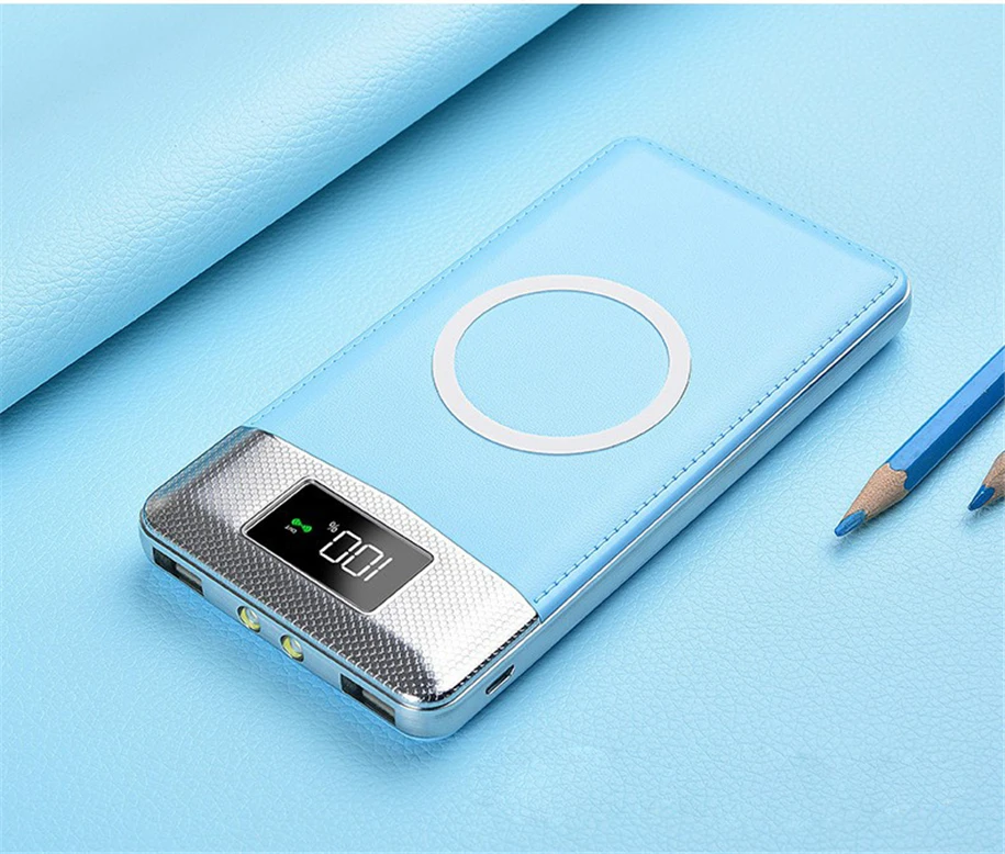 Custom power bank 24000mah fast charge wireless charger for iphone wireless charging - ANKUX.COM