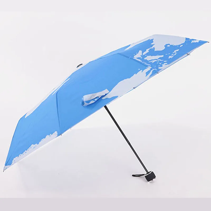 2015 new high-quality inkjet folding umbrella creative umbrella woman bag containing common Earth patterns all season