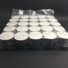 8 hours unscent white cheap mini paraffin tealight candle