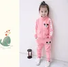 baby girl boy clothing sets Autumn children's clothing Mickey baby boys tracksuits sets 100% cotton sweatshirts+trousers