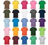 China Wholesale High Quality Mixed Color Combed Cotton Promotional Plain Custom T Shirt