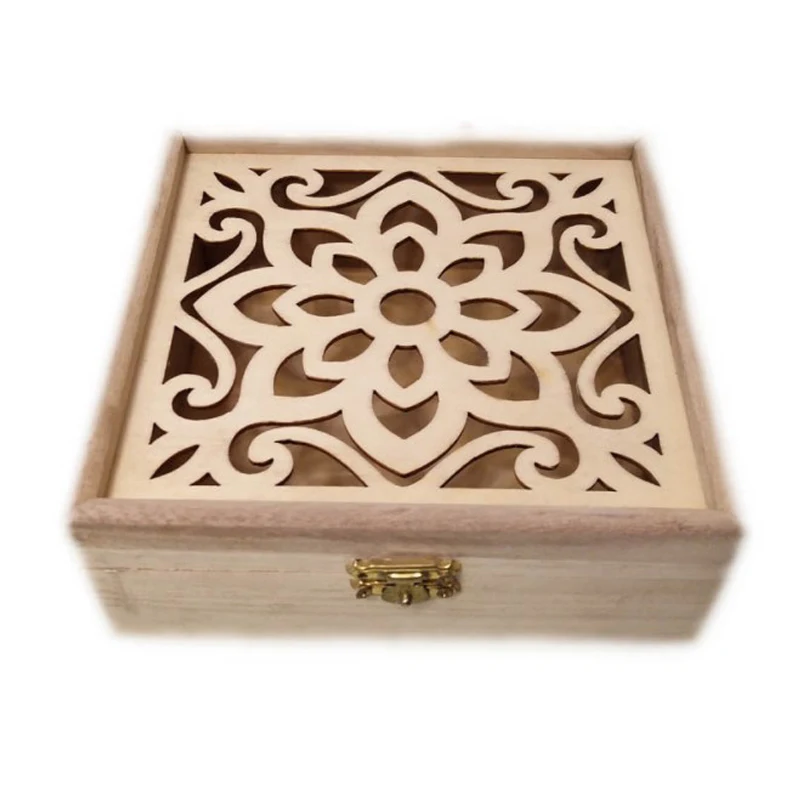 square wooden boxes for sale