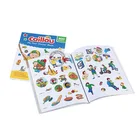 child coloring book with cartoon stickers custom children cartoon sticker book printing
