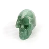 Natural Stone Healing Crystal Green Aventurine Carved Skulls Sculpture for Home House Decoration
