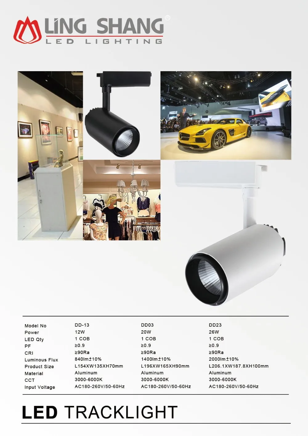 Wholesale Commerical Lighting Original design 12W COB LED Track Light