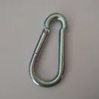 Cheap factory price 6*60 mm carabiner Zinc Plated-blue white 30000 pcs stock lot closeouts of snap hook with lettering
