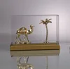 camel metal decoration award with acrylic box