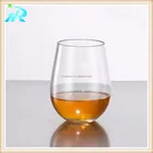 16OZ PET Plastic wine glasses, stemless tumbler, festival party wholesale, disposable