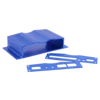 Golden color anodized 6063 alloy material extruded aluminum enclosure with custom interfere cutouts for electronic products