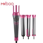 3 In 1 Wireless Magic Tourmaline Ceramic Hair Curler No Heat with 3 Barrels Iron Styling Tools