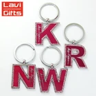 Factory Price Cheap Custom Metal 3D Letter D H J M N R Alphabet Keychain