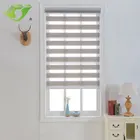 Sunscreen manual zebra shades fabric blinds for home deco